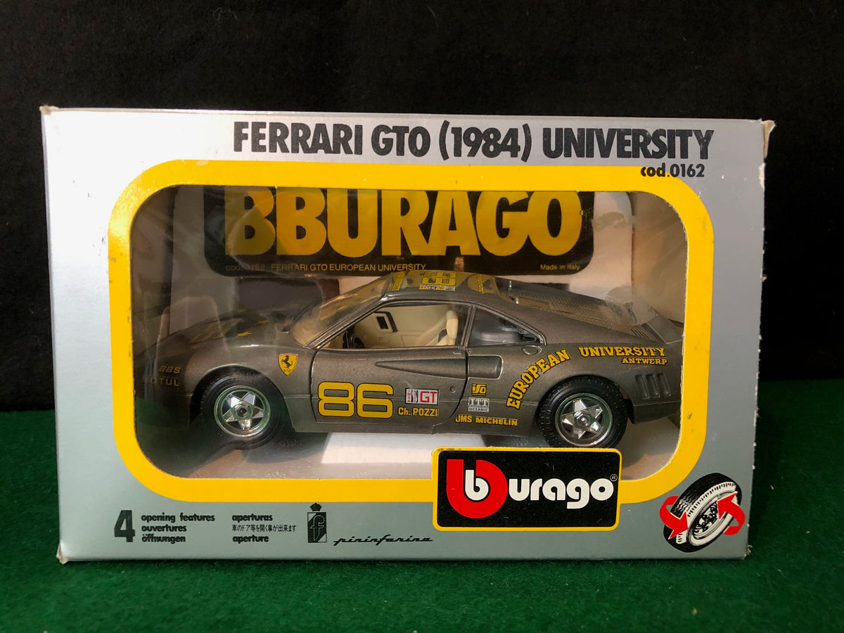 Ferrari 288 GTO European University Gray by BBurago 1:24 – Albaco  Collectibles