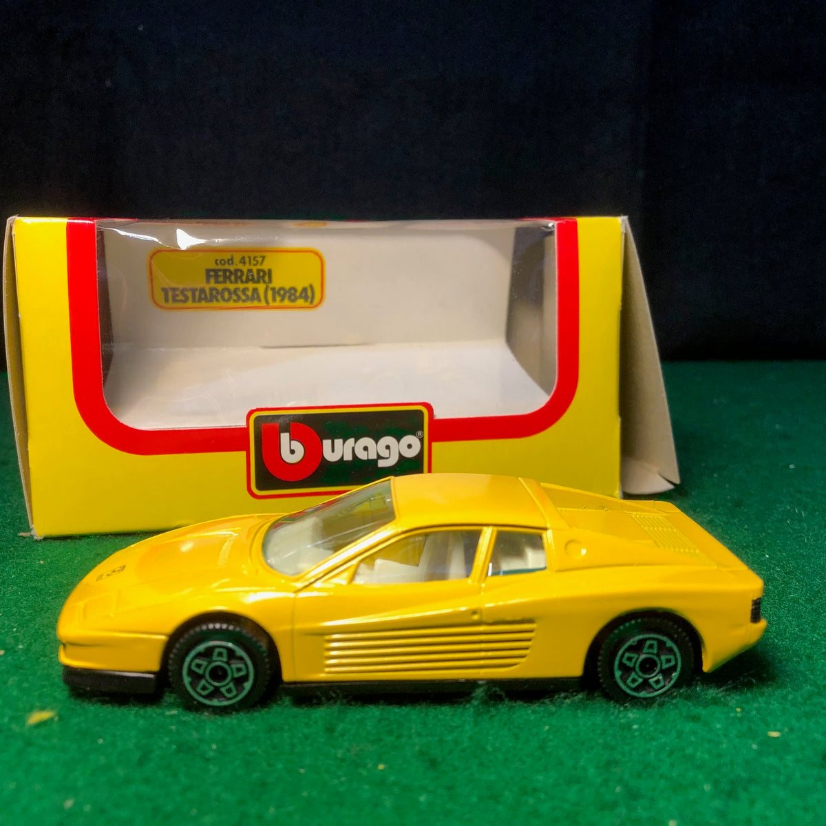 Ferrari Testarossa Yellow by BBurago 1:43 (4157)(Y Bx) – Albaco Collectibles