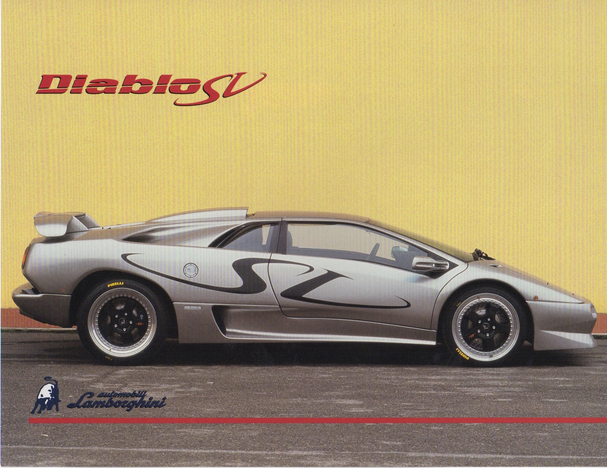 Lamborghini Diablo SV Brochure – Albaco Collectibles