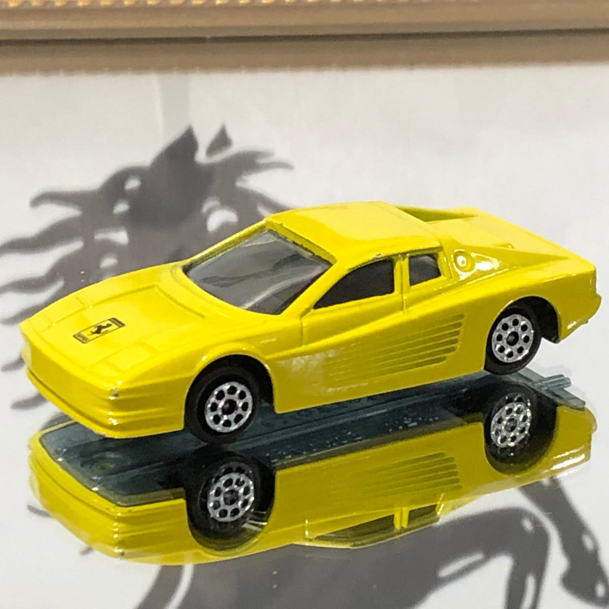 Ferrari Testarossa Yellow by Majorette 1:60 (211)(No box) – Albaco