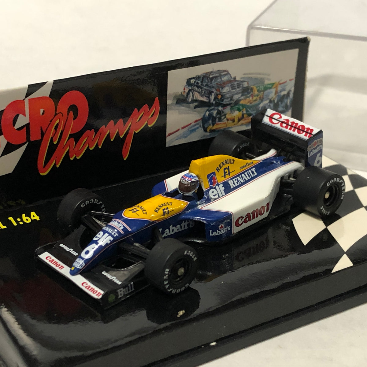 Williams FW14 F1 1991 N 6 R Patrese by Microchamps 1:64 (MCH651303