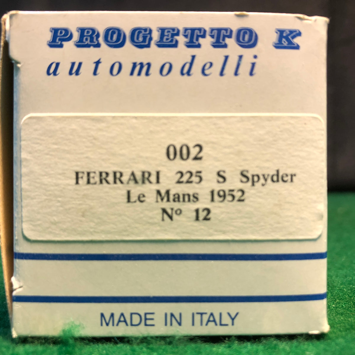 Ferrari 225 S Spyder 1/43 – Le Mans 1952 #12 – Progetto K 002 (occasion)