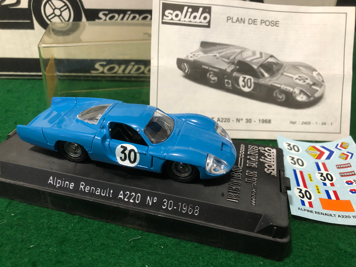 Alpine Renault A220 1968 N 30 by Solido Retro Le Mans (2405) – Albaco  Collectibles