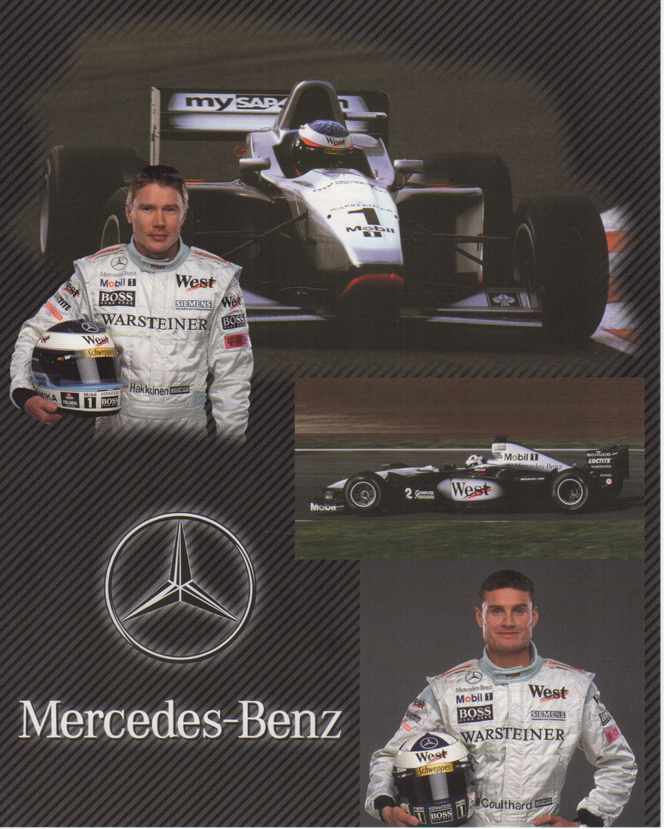West McLaren Mercedes 2000 Team Info Card – Albaco Collectibles