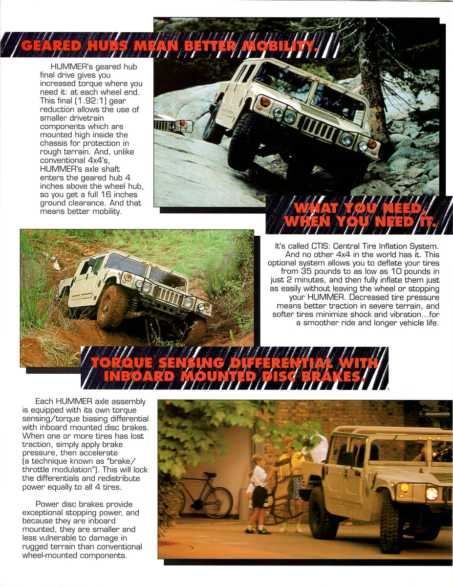 Hummer - Meet An American Legend Brochure – Albaco Collectibles