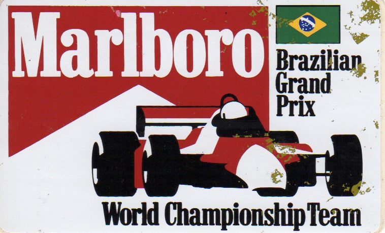 Marlboro World Championship Team Brazilian GP Sticker – Albaco