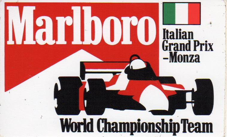 Autocollant Marlboro et Ferrari