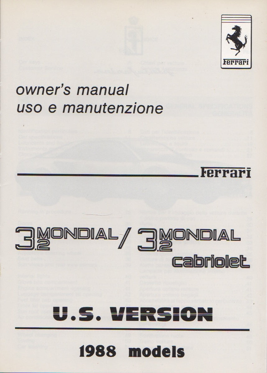 Ferrari Mondial 3.2 Owner