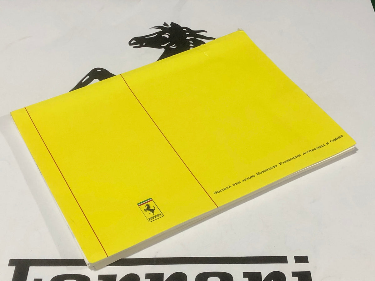 Ferrari F40 Owner's Technical Manual (512A/88) – Albaco Collectibles