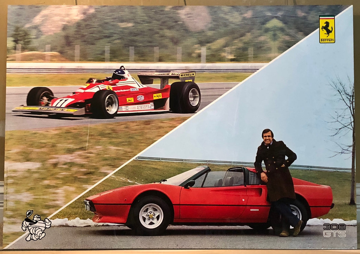 Ferrari 308 GTS Carlos Reutemann Official Poster (153/78)