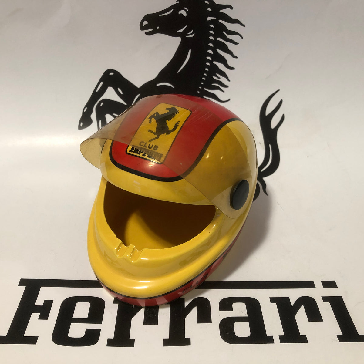 Ceramic Helmet Ashtray - Club Ferrari Italia – Albaco Collectibles