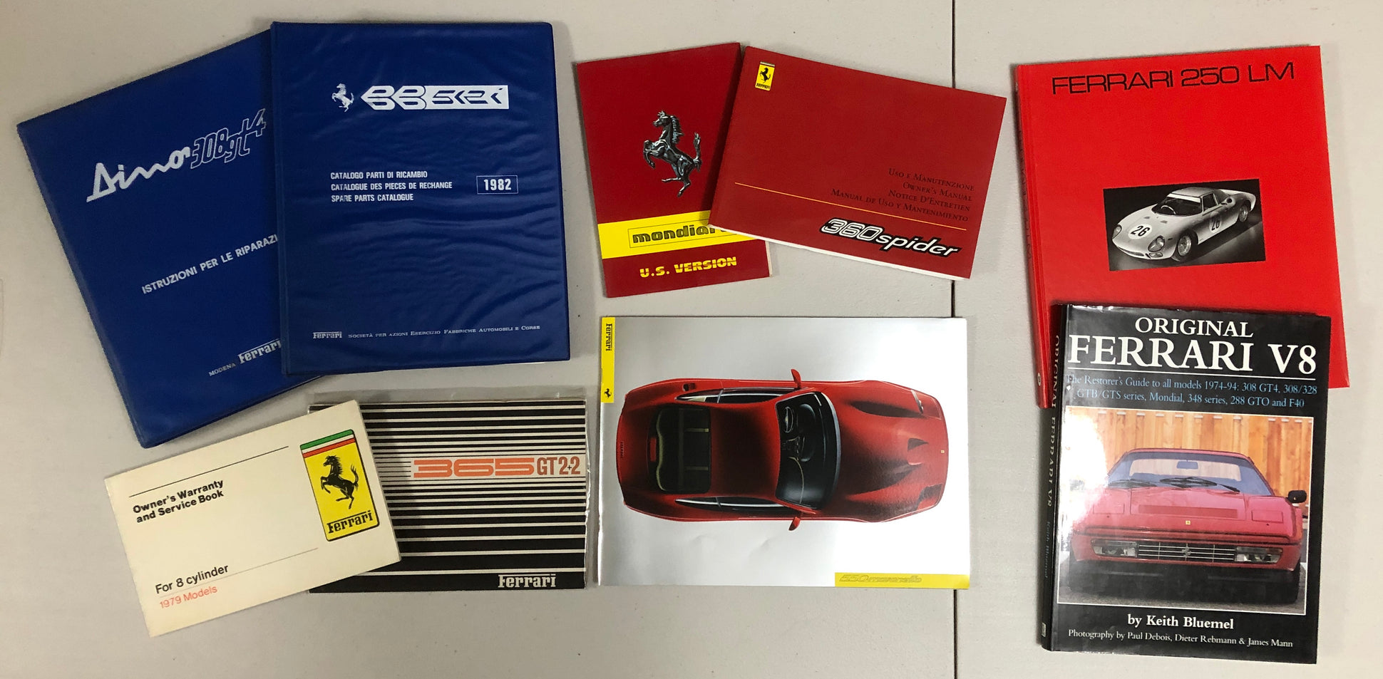Rare Vintage Ferrari & Other Auto Literature & Collectibles – Albaco ...