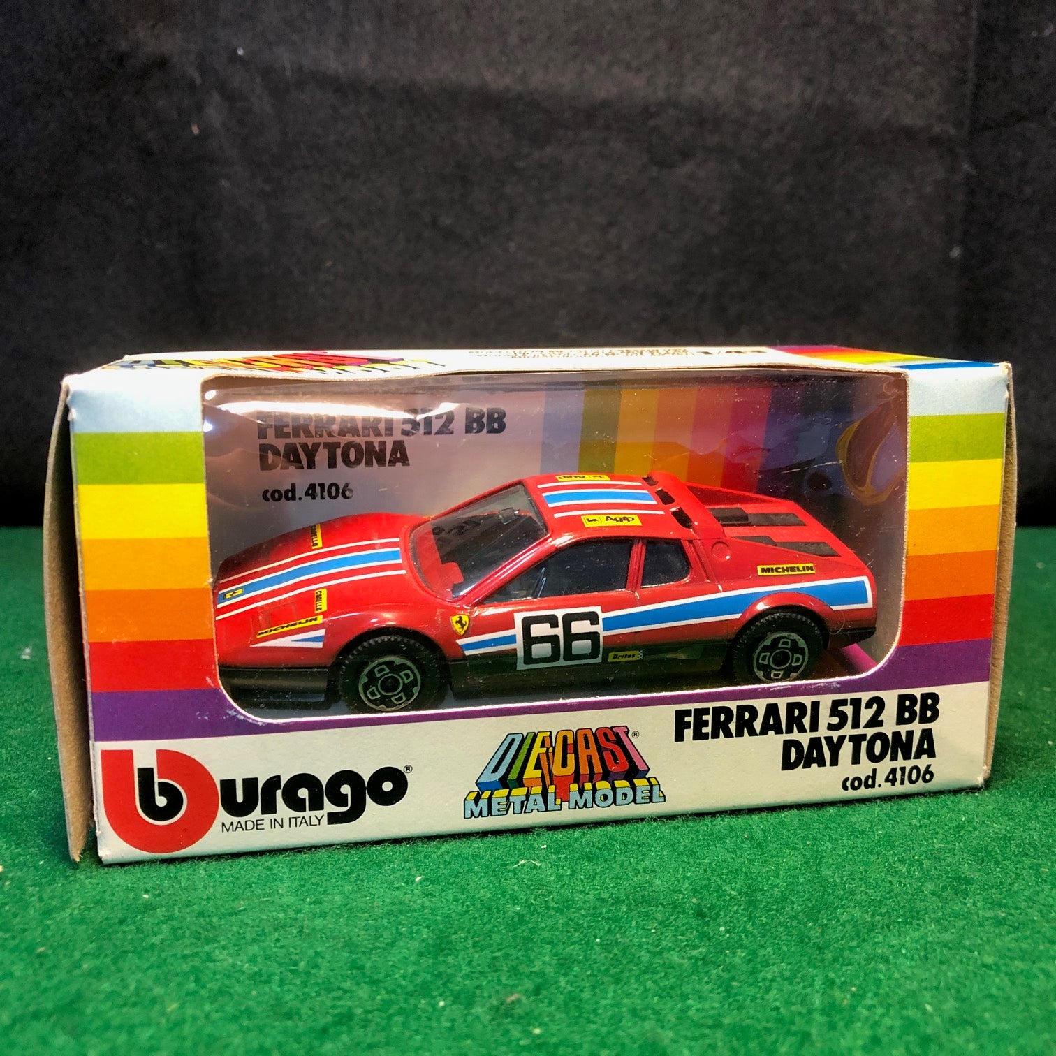 Ferrari 512 BB N 66 Red by BBurago 1:43 (4106) – Albaco