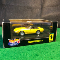 FERRARI 365 GTS/4 jaune 1968 cabriolet 1/18 d HOT WHEELS 23906 voiture FERRARI 365 GTS/4 jaune 1968 cabriolet 1/18 d HOT WHEELS 23906 voiture
