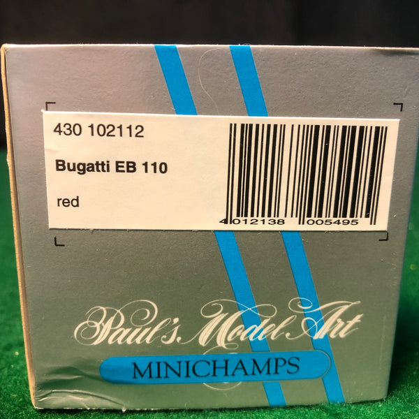 Minichamps SB 1/43 - Bugatti EB110 Rouge Minichamps SB 1/43 - Bugatti EB110 Rouge