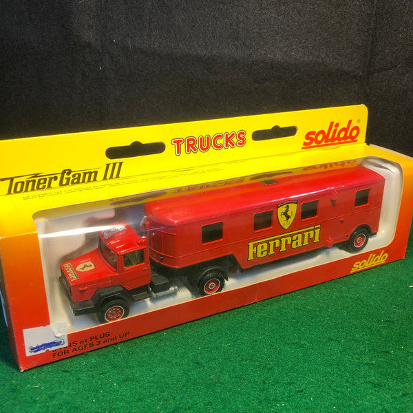 OLD CARS IVECO TRANSPORTER DE FERRARI MADE In ITALY IN BOX OLD CARS IVECO TRANSPORTER DE FERRARI MADE In ITALY IN BOX