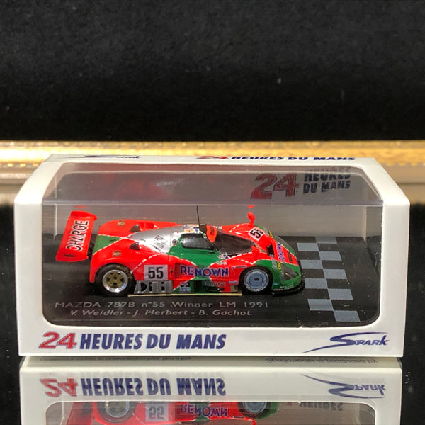 mazda_787b_1991_le_mans_winner_n_55_v_weidler_-_j_herbert_-_b_gachot_by_spark_1-87_(87lm91)-1_at_albaco.com