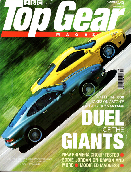 top gear magazine uk Top Gear BBC Magazine 1999/08 (UK) – Albaco Collectibles