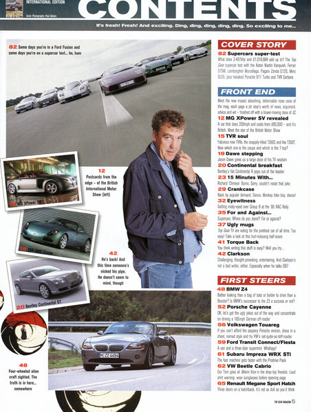top gear revista Top Gear BBC Magazine 2002/12 (IE) – Albaco Collectibles