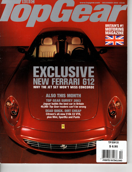 top gear mag Top Gear BBC Magazine 2003/12 – Albaco Collectibles