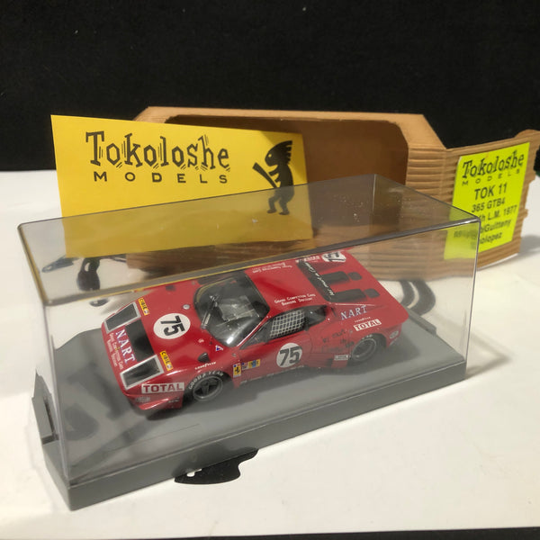 FERRARI 365 GT4/BB, #75, IMSA, 5th Le Mans 1977 - 1/43 Tokoloshe Models FERRARI 365 GT4/BB, #75, IMSA, 5th Le Mans 1977 - 1/43 Tokoloshe Models