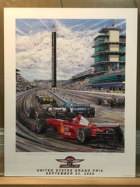 F1 Grand Prix United – States Poster Indianapolis Collectibles Owens 2000 Albaco - by Randy